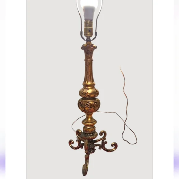 Vintage Carl Falkenstein Lamp Base 7112 Hollywood Regency MCM Mid-Century Brass